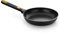 BRA Daily Pro Sartén 26 cm, negro y amarillo, aluminio fundido, Full Induction, Antiadherente tricapa, apta para todo tipo de cocinas
