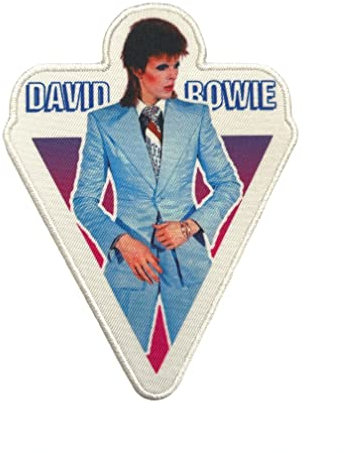 Rock Off Offizieller David Bowie Pin Ups Aufnäher (1 Stück, 11.5 x 8.5 cm, Musik, Retro-Musik, Aufnäher)