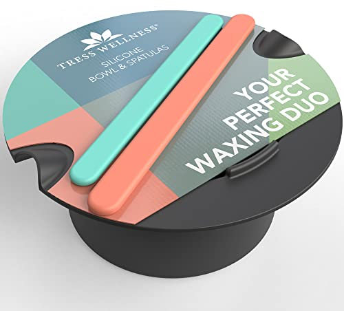 Tress Wellness Wax Warmer Silicone Liner - Easy to Clean with 2X Silicone Spatulas Compatible with 16oz Electric Waxing Kit
