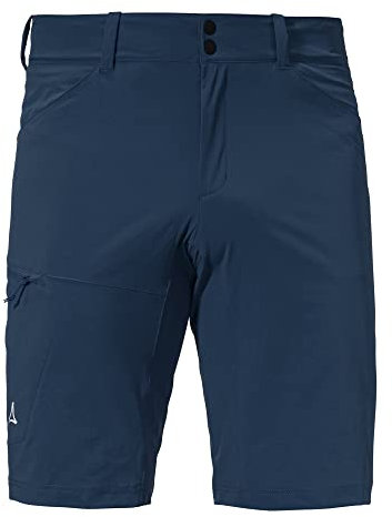 Schöffel Herren Shorts Danube M, wasserabweisende Radlerhose, schnell trocknende Fahrradhose mit Bundverstellung, dress blues, 48