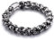 Silberne Armbänder für Männer, Armbänder Männer Skelett Herren Armband Edelstahl Herren Schmuck Witzige Geschenke für Männer