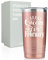 Onebttl Happy Birthday Tumbler für Frauen, lustige Geburtstagsgeschenke für sie, Freundin, Ehefrau, Freunde, Tochter, Mutter, Schwester, Roségold, Queens are Born im Februar