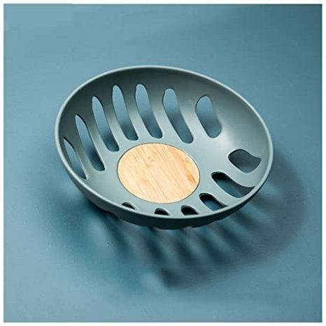 Escurridor de platos, escurridor de estilo nórdico, creativo, moderno, for sala de estar, Red, plato de fruta roja, plato de fruta redondo for el hogar, escurridor de escurridor ( Color : 1 , Size : S