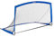 Relaxdays Fußballtor tragbar, Garten, Kinder & Erwachsene, HBT 115x195x115 cm, transportables Tor, Fußball, blau-schwarz
