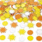 200 Stück Boho-Sonnen-Konfetti – Tischdekoration Here Comes the Son Baby Shower First Trip Around the Sun 1. Geburtstag Dekorationen, You Are My Sunshine Papierbasteln, Sun Scatter Retro Party