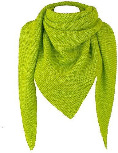 Gloop Damen Schal XXL Strick Dreieck Schal Strickmuster Halstuch Dreieckstuch ohne Kratze an Haut made in Italy