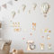 GRAZDesign Wandtattoo Kinderzimmer Kinderküche, Folie für Küche Mädchen, Backen Set mit Heißluftballons, Wanddekoration, als Set 57x57cm