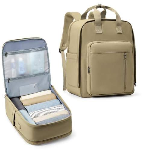 SZLX Bagage Cabine pour Ryanair Sac à Dos Voyage Cabine Avion 20 L Femme Homme sous Siège Bagage à Main 45x36x20 Easyjet Sac à Dos avec Pochette Antivol pour Ordinateur Portable 14 Pouces