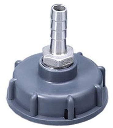 IBC-Behälter Adapter Schnellkupplung 2 Grobgewinde 3/4 1 1,5 2 Edelstahl-Schlauch-Hahn-Ventil Armaturen Wasserhahn Adapter Umsteller Wasserhahn Dispenser Universal-Schlauch(Size:16mm)