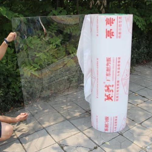 XINGWANGG Polycarbonat Dachplatten Klar Gewächshaus Platten 2 mm Kunststoffplatte Ersatzplatten für Garten Carports Fenster,Terrasse,Vordächer,Regenfest,Anpassbare Größe (60cm x 4m)