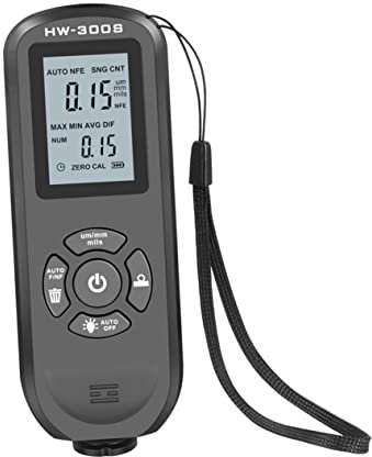 NIYANGLE Accurate Paint Coating Thickness Gauge for Car Paint Aluminum Bathroom Hardware Bike Rims Black Sturdy Lightweight