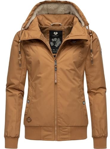Ragwear Damen warme Winterjacke mit abnehmbarer Kapuze Jotty Winter Intl Brown Sugar24 Gr. L