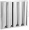 VEVOR Filtro Deflector de Campana Comercial de Cocina de Restaurante de Acero Inoxidable para Campanas Extractoras de Cocina Comerciales con Clasificación Grasa, 4 Ranuras, 1 Pieza, 493 x 493 x 45 mm
