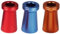 Glutkiller - Estintore per sigarette colorate in alluminio, colori metallici (rosso + blu + rame = 3 pezzi)