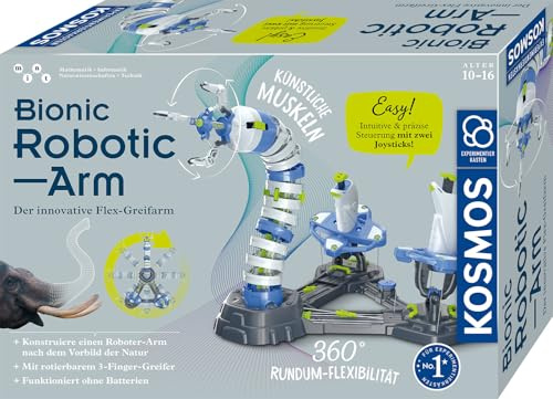 KOSMOS Bionic Robotic Arm, der Innovative Flex-Greifarm | Bausatz für Bionic Roboter, Einführung in die Welt der Robotik, Experimentierkasten für Kinder ab 10 Jahre