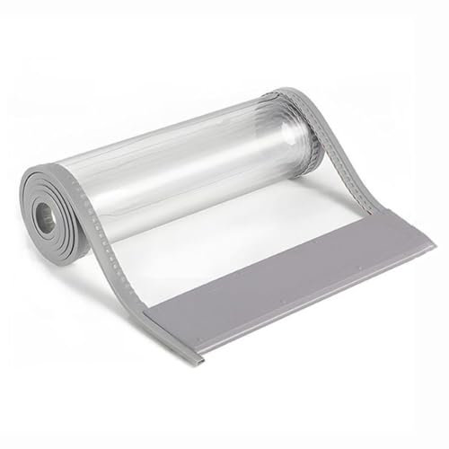 YYRHD-CZ Winddichter Isolierender Türvorhang, Transparenter PVC-Streifen-Türvorhang, Raumtrennvorhang, 2 Mm Dick, Geeignet for Zuhause, Fabrik, Werkstatt, Lager, Geschäft(0.45mX2.3m)