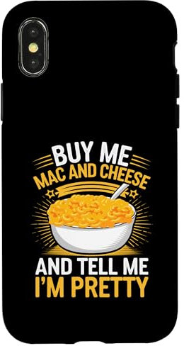 Hülle für iPhone X/XS Mac- und Käse-Design für Damen