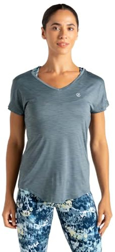 Regatta Dare2b Damen Vigilant T-Shirt Active Gym Top, Element Grey, 40