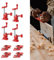 Lot de 4 serre-joints à vis de tuyau - 3/4 - Kit de colliers de serrage en métal - Colliers de serrage rapide - Pour tubes filetés de 3/4, travail du bois, bricolage