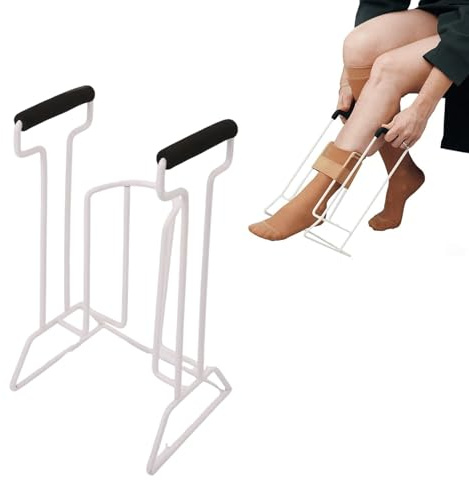Sockenanziehhilfe,Anziehhilfe für Kompressionsstrümpfe,Sockenanziehhilfe nach Hüftoperation,Anziehhilfe für Socken und Strümpfe,Anziehhilfe für Senioren,Bei Mobilitätseinschränkungen,Rutschfest