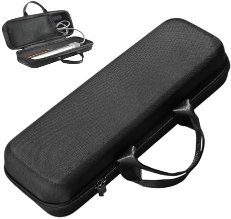Disnace Borsa da Viaggio per Piastra per Dyson Airstrait, Custodia da Viaggio Rigida per Dyson Airstrait HT01, Borsa da Viaggio Portatile Antiurto per Dyson Airstrait HT01, Nero