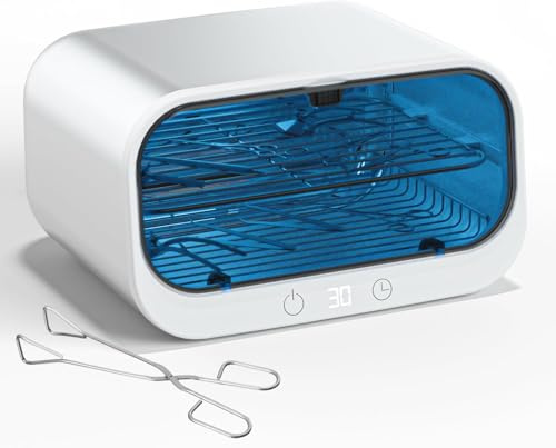 Sterilisator für Instrumente, 12L Doppelschicht UV Sterilisator für Nagel Werkzeuge, Großer Multi-functional Sterilizer, Heißluftsterilisator für den Hausgebrauch, Friseure, Schönheitssalons und Spas