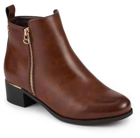 Pavers Womens Wide Fit Smart Zip Up Ankle Boots | Autumn Winter Collection | Boot | Block