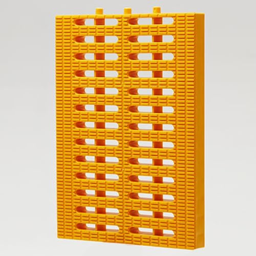 Kunststoff-Abflussgitter, Gitterrost Kann Gespleißt Werden, Quadratische Bodenablauf Aussen für Kanalisation und Entwässerung(Yellow,20x30x2.5cm/8x12x1in)