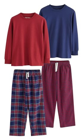 NEXT Jungen Karierte Pyjamas aus Webstoff im 2er-Pack 98-176