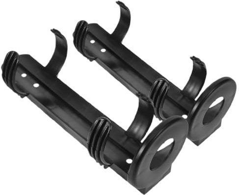 Lot de 2, Support D'extincteur pour Voiture, Montage Coffre | Fixation Sécurisée, Installation Facile, Plastique Noir, pour Valises et Coffres à Outils