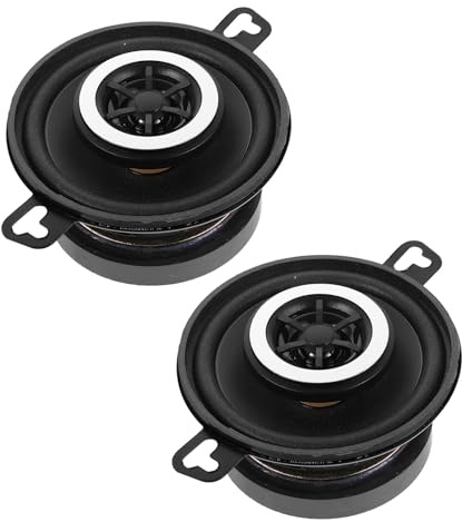 Altavoces Coaxiales de Automóvil de 3, 5 Pulgadas Metal Hifi 2 Piezas | Sistema de Altavoces del Coche Coaxiales, Repuesto de 3, 5 Pulgadas, Instalación Fácil para Coche y Vehículo Eléctrico