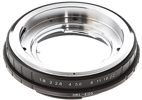 DKL-EOS Objektiv Mount Adapter für Voigtlander Retina DKL Objektiv auf Canon EOS EF S Halterung für EOS 5D Mark IV, 5DS/EOS 5DS R, 6D Mark II, 6D, 7D, 7DII, 80D, 77D, 800D, 750D, 1500D, 1300D, 3000D