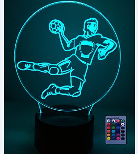 HPBN8 Ltd Kreative Handball Nacht Licht Lampe Fernbedienung USB Power 7/16 Farben 3D LED Lampe Formen Kinder Schlafzimmer Geburtstag Weihnachten Geschenke