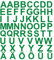 kleb-Drauf® | 58 Buchstaben, Höhe je 5 cm | Grün - matt | Autoaufkleber Autosticker Decal Aufkleber Sticker | Auto Car Motorrad Fahrrad Roller Bike | Deko Tuning Stickerbomb Styling Wrapping