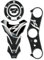 labelbike - 3D HarzAufkleber-Klebeset kompatibel mit Yamaha YZF R1 2007-2008 Carbon-ähnlich mit weißem Finish