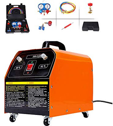 3.6L Dual purpose air vacuum pump,can add the Fluorine,Refrigeration Tool Kit for Car Air Conditioning Refrigeration