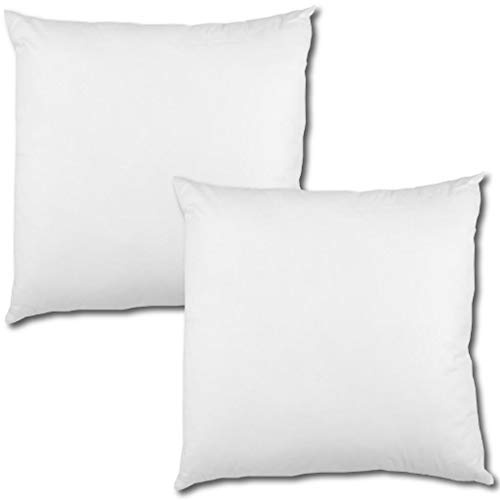 Bestlivings Füllkissen 70x90cm 2er-Set – Innenkissen Federfüllung Oeko-TEX | Kissenfüllung mit 1200g Entenfedern, Baumwollbezug, formstabil & voluminös, ideal für Sofakissen & Dekokissen, waschbar 40°C