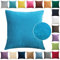 Brfash Samt Kissenbezug Kissenhülle Dekoration Sofa Schlafzimmer Home Car kissenhüllen mit verdecktem Reißverschluss Kissenbezug 1 Pcs blau Türkis 20x20/50X50CM