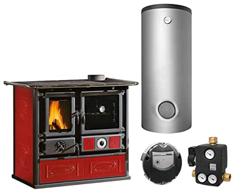 La Nordica KS1581 Termorosa DSA Liberty Bordeaux Wasserführender Küchenofen Spar-Set Kombispeicher THKE/F 600
