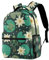 Frogs and Water Lilies Gothic Style Backpack Students Shoulder Bags Travel Bag College School Backpacks
