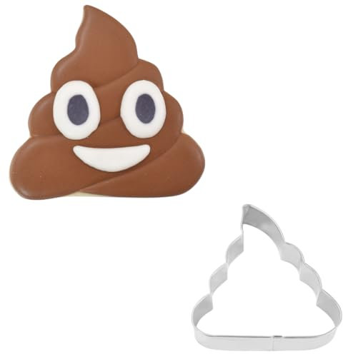 R&M Ausstechform Emoji, Edelstahl, 8,9 cm