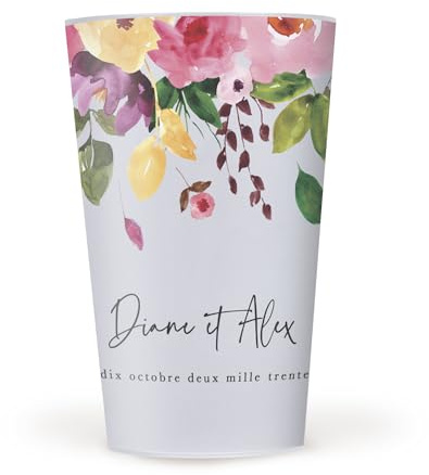 Gobelet personnalisé pour mariage, eco cup en plastique (300)