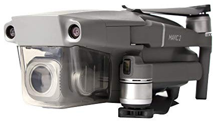 DJI DR1 - Schnellwechsel-Drohnenfahrwerksverlängerungen für DJI Mavic 2 Pro und Mavic 2 Zoom-Drohnen, Zubehör für erhöhte Stabilität und Schockabsorption, klappbare Beinstütze - grau