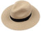 ADOSSAC Femmes Hommes Panama Chapeaux de Paille Chapeau de Soleil Chapeau de Plage Summer Hat UPF50 Compressible Large Large Brim Ladies