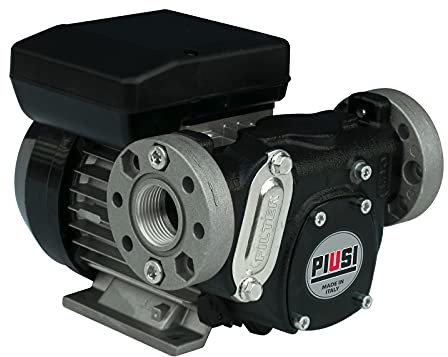PIUSI Selbstansaugende Elektropumpe für Diesel, Durchflussrate 72 l/min, Stromversorgung 230V/50Hz, Dauerbetrieb, 1 BSP-Anschluss + Flansche, Integriertes Bypass-Ventil | Panther 72 000732000
