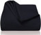 LAYNENBURG Premium Tagesdecke 220 x 240 cm XXL - Waffelpique 100% Baumwolle - leichte Wohndecke Waffeloptik - Baumwolldecke als Bett-Überwurf, Sofa-Überwurf, Couch-Überwurf - Sofa-Decke (schwarz)