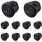 HUAREW Interruptor basculante redondo Encendido apagado,2 pines 6A /250V 10A/125V,SPST,KCD1-5,para coches, camiones, barcos(10 piezas)