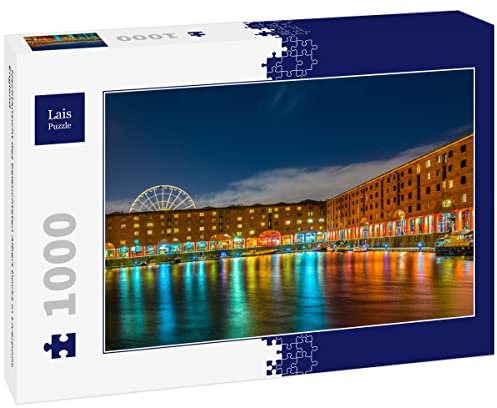 Lais Puzzle Night view of the illuminated Albert Dock in Liverpool, England 1000 pieces