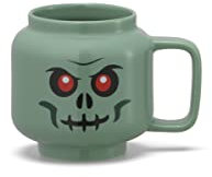 Room Copenhagen LEGO - Taza de cerámica pequeña (225 ml), diseño de esqueleto verde