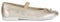 Geox Mädchen Jr Plie' D Ballet Flat, Platinum, 28 EU